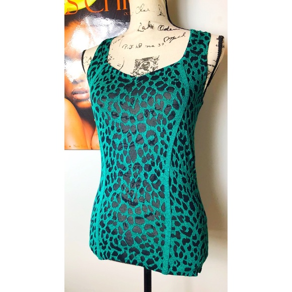 cyrus Tops - Cyrus Cheetah Print Sleeveless Top